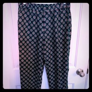 JCrew Elastic Waist Silk Pant